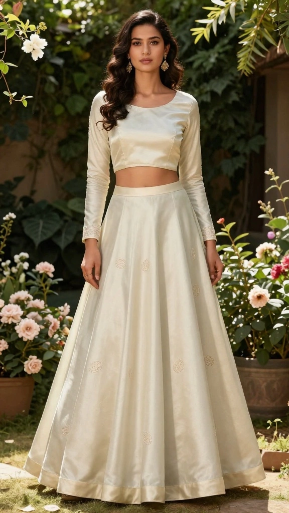 18 Breathtaking Bridal Lehenga Inspirations to Elevate Your Wedding Day! - 5. Eco-Friendly Fabrics: Sustainable Glamour 1