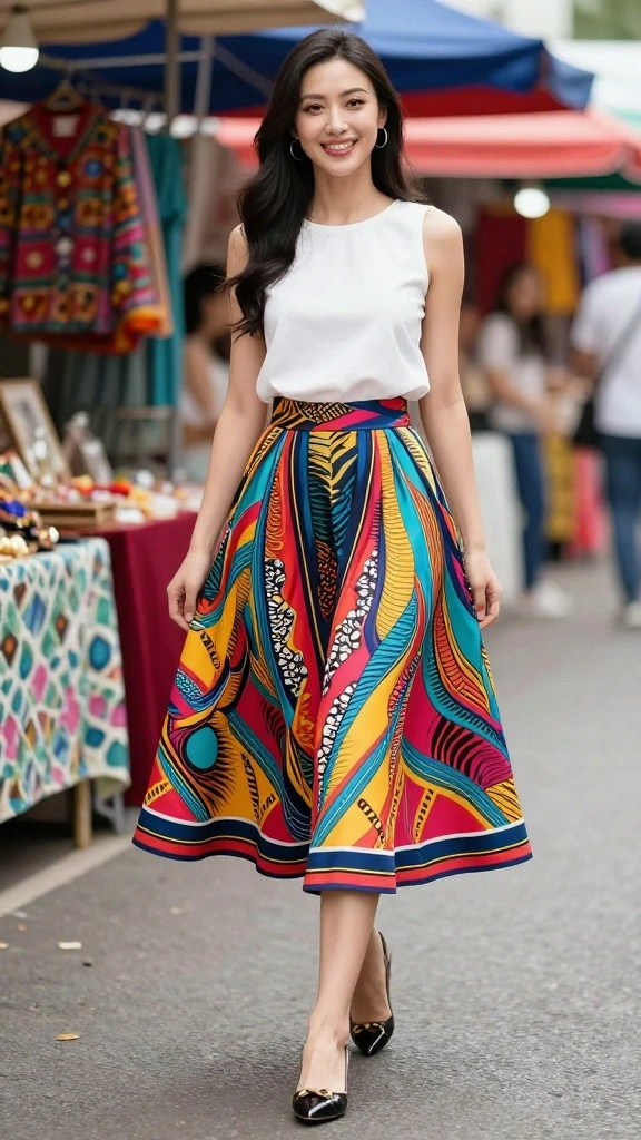 18 Chic Outfits for Mature Women That'll Make You Look Fabulous at Any Age! - 6. Statement Skirts 1