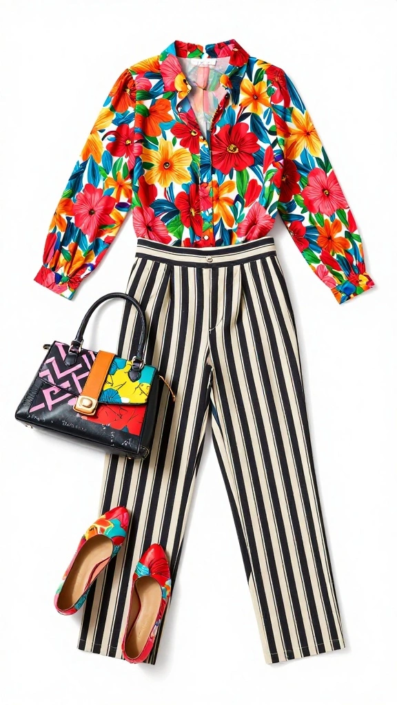 18 Color Palette Coordination Tricks That Will Elevate Your Style Game! - 10. Playful Patterns with Color 1