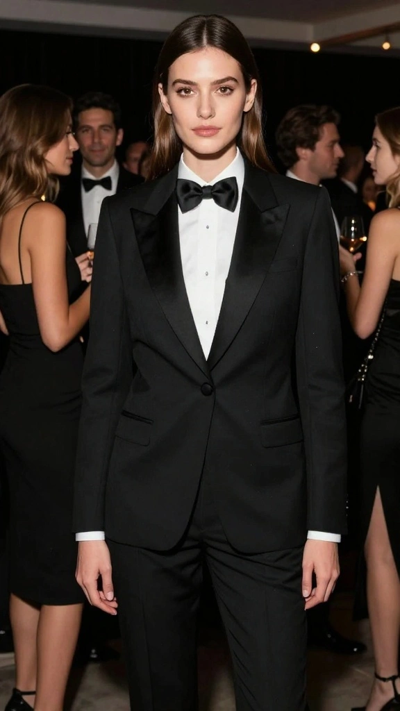 18 Discover the 12 Most Elegant Cocktail Suits to Dazzle at Your Next Party! - 5. Tailored Tuxedo: A Classy Twist 1