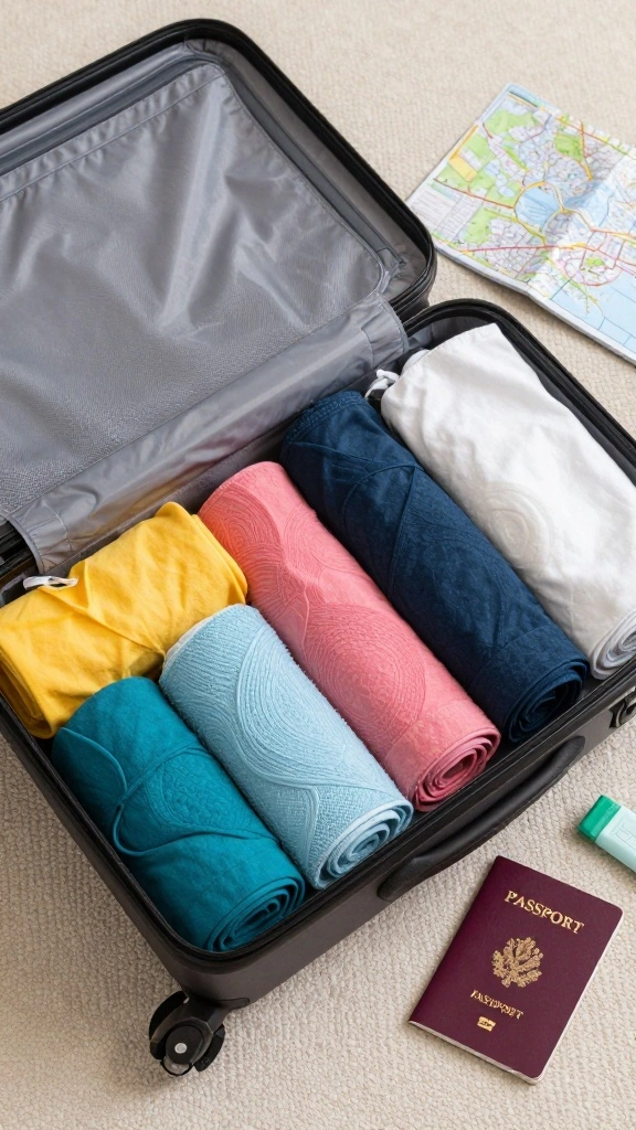 18 Fashion Travel Hacks for Any Climate That Will Change Your Packing Forever! - 7. Always Roll Your Clothes 1