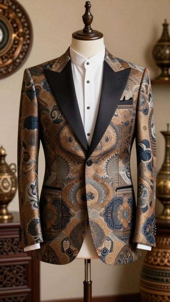 18 Heritage Fashion Trends That Are Here to Stay (and WOW You!) - 15. Tailored Suits with Cultural Flair 1