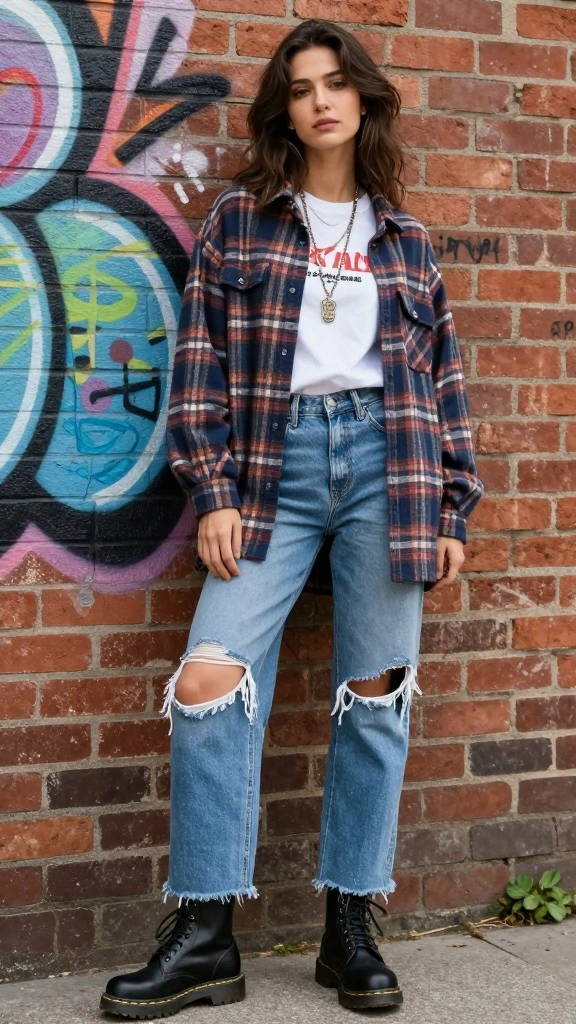 18 Must-Have 90s Celebrity Trends You Can Rock Now! - 1. Flannel Shirts: The Ultimate Layer 1