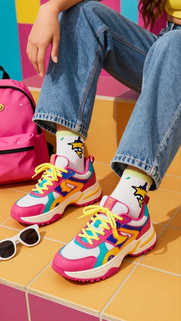 18 Must-Have 90s Celebrity Trends You Can Rock Now! - 2. Chunky Sneakers: Comfort Meets Style 1