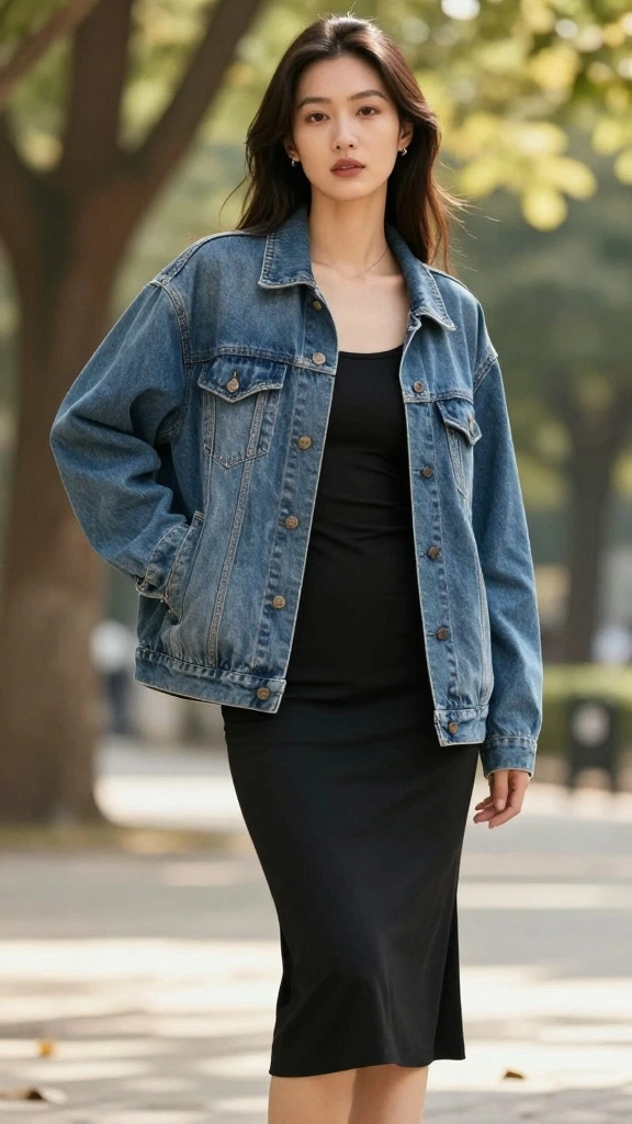 18 Must-Have 90s Celebrity Trends You Can Rock Now! - 6. Oversized Denim Jackets: A Timeless Classic 1