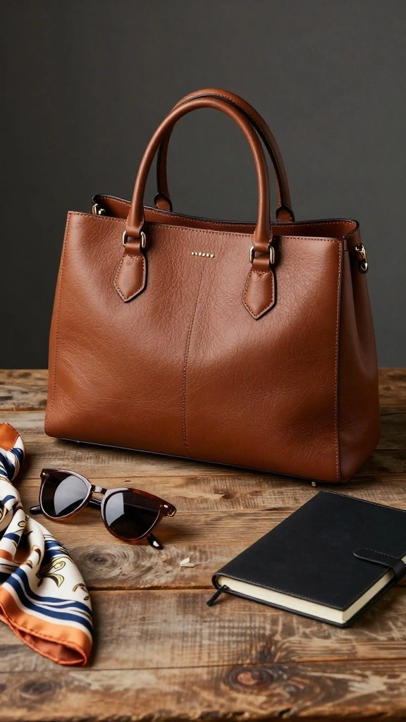 18 Versatile Timeless Accessories for Older Women (You Can Wear Anywhere!) - 3. Timeless Leather Handbag 1