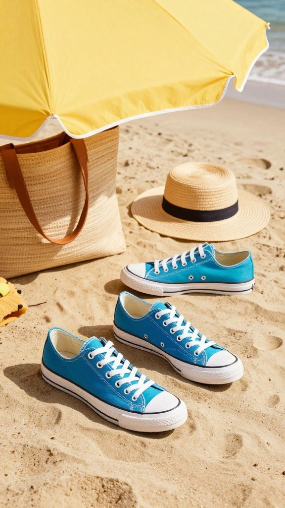 19 Beach Sandals for Curvy Women That Are as Comfortable as They Are Cute! - 14. Classic Canvas Sneakers 1