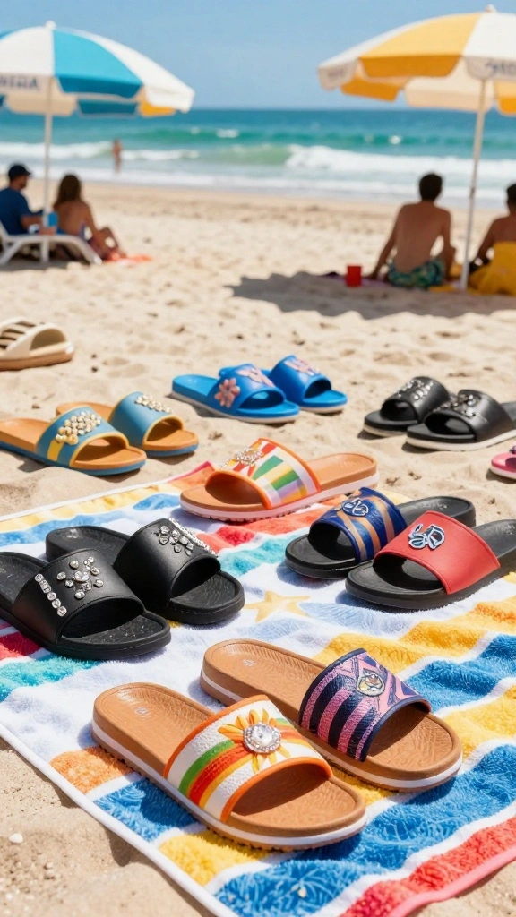 19 Beach Sandals for Curvy Women That Are as Comfortable as They Are Cute! - 2. Trendy Slide Sandals 1