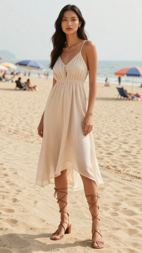 19 Beach Sandals for Curvy Women That Are as Comfortable as They Are Cute! - 3. Chic Gladiator Sandals 1