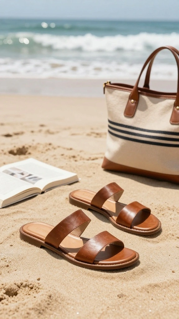 19 Beach Sandals for Curvy Women That Are as Comfortable as They Are Cute! - 8. Luxurious Leather Sandals 1