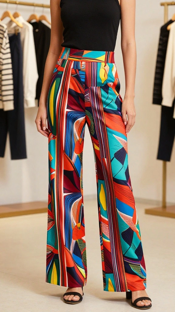 19 Curvy Fashion Must-Haves That Every Plus Size Woman Needs Right Now! - 15. Printed Trousers 1