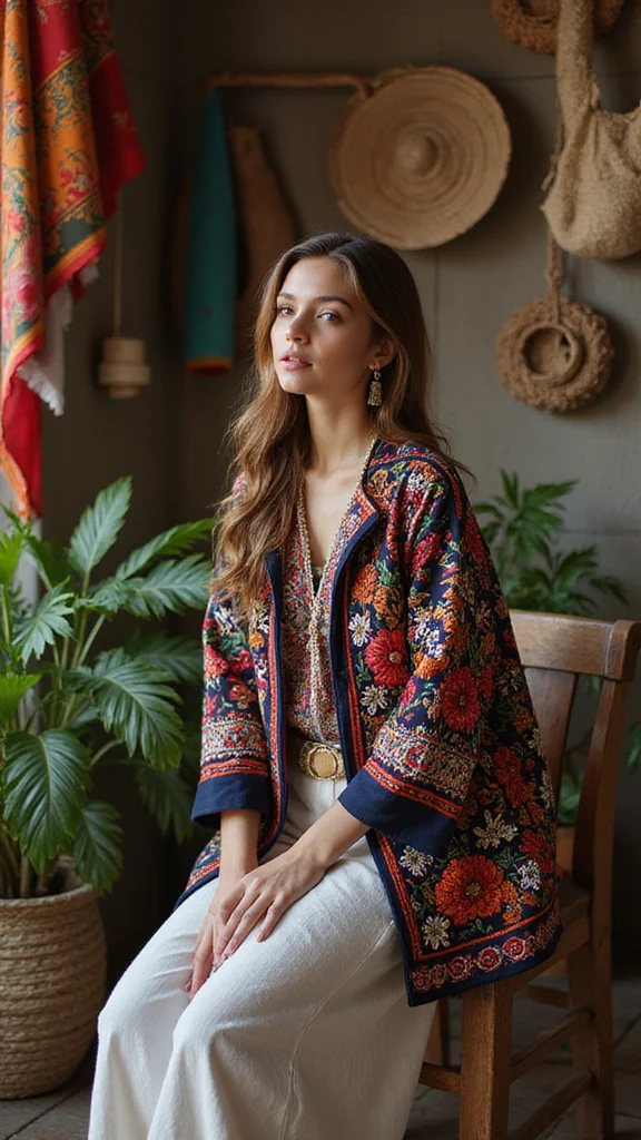 19 Eco-Friendly Jackets You’ll Want to Wear All Year Round (And Look Fantastic!) - 12. Embroidered Folklore Jacket 1