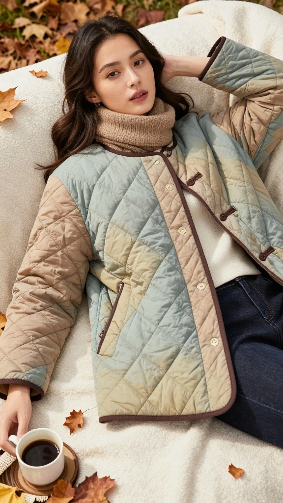 19 Eco-Friendly Jackets You’ll Want to Wear All Year Round (And Look Fantastic!) - 3. Vintage-Inspired Quilted Jacket 1