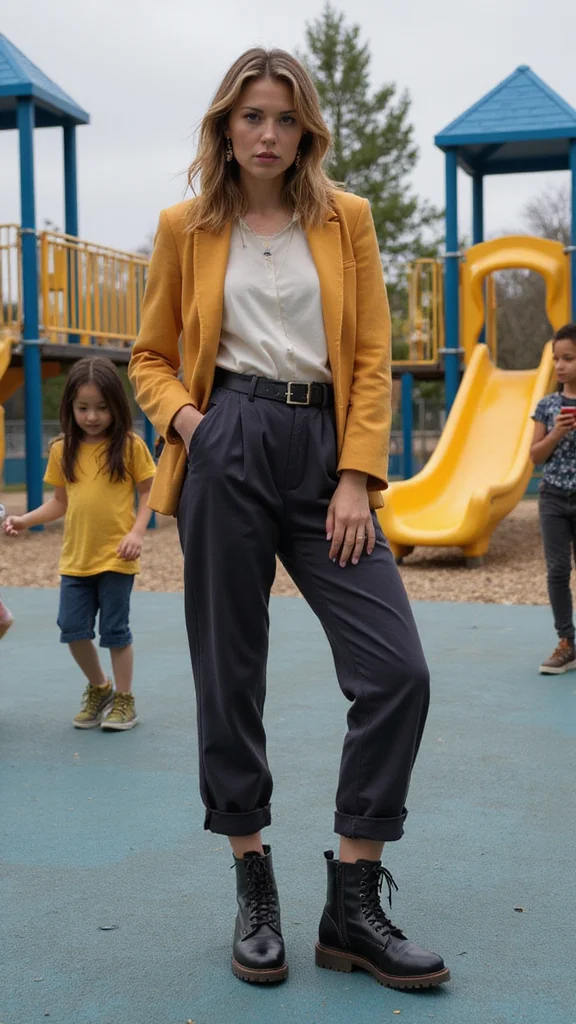 19 Edgy Mom Style Looks That Will Make You Forget the Sweatpants! - 13. Edgy Footwear Choices 1