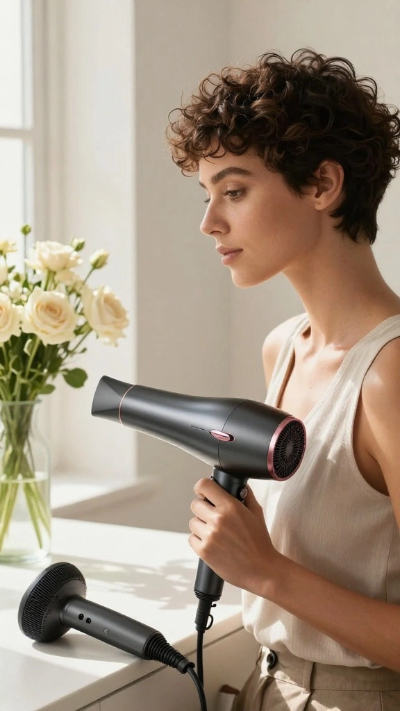 19 Essential Hair Care Tips for Maintaining Your Gorgeous Curly Pixie Cut! - 4. Diffuse for Major Volume 1