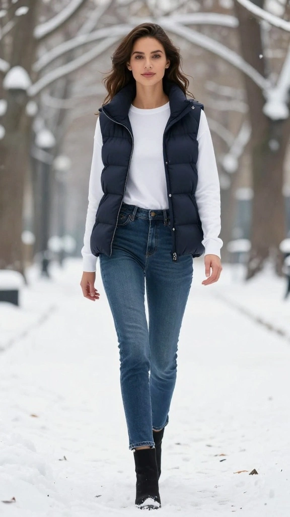 19 Must-Have Winter Travel Outfits for Fashion Lovers (Find Out What #1 Is!) - 15. Warm Puffer Vest 1