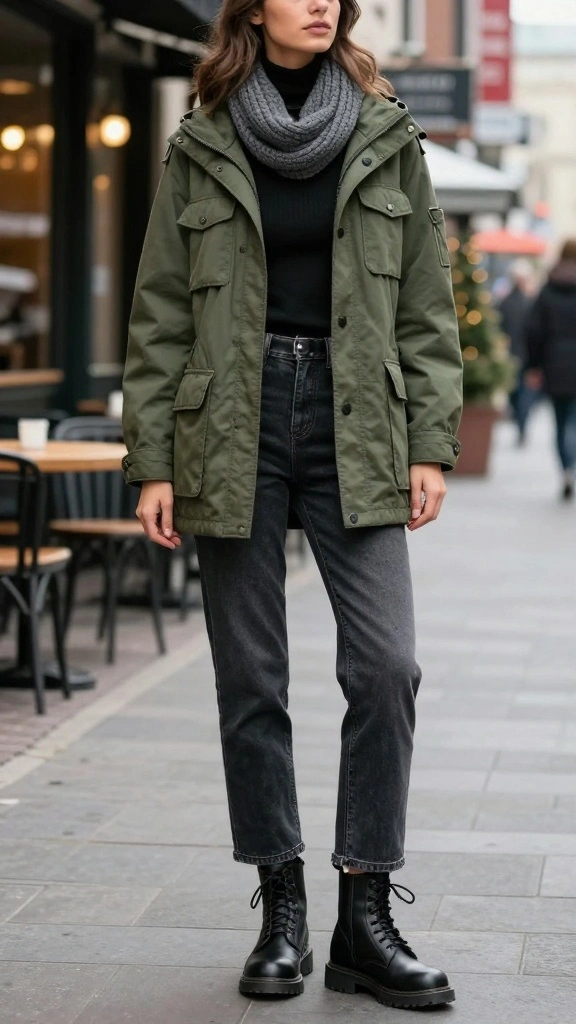 19 Must-Have Winter Travel Outfits for Fashion Lovers (Find Out What #1 Is!) - 6. Stylish Utility Jacket 1