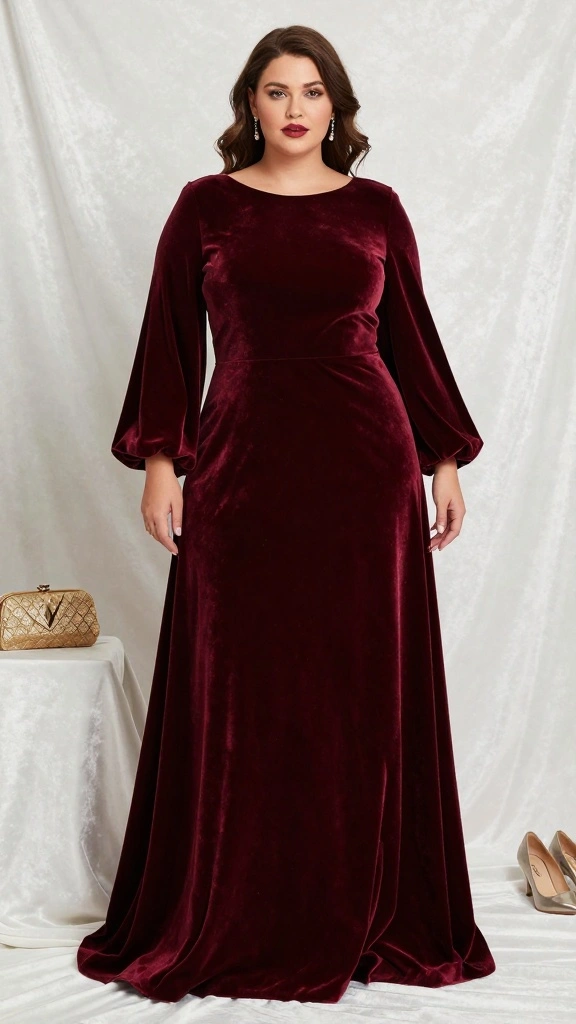 19 Stunning Plus Size Gowns for Every Formal Occasion - 5. Velvet Vibes 1