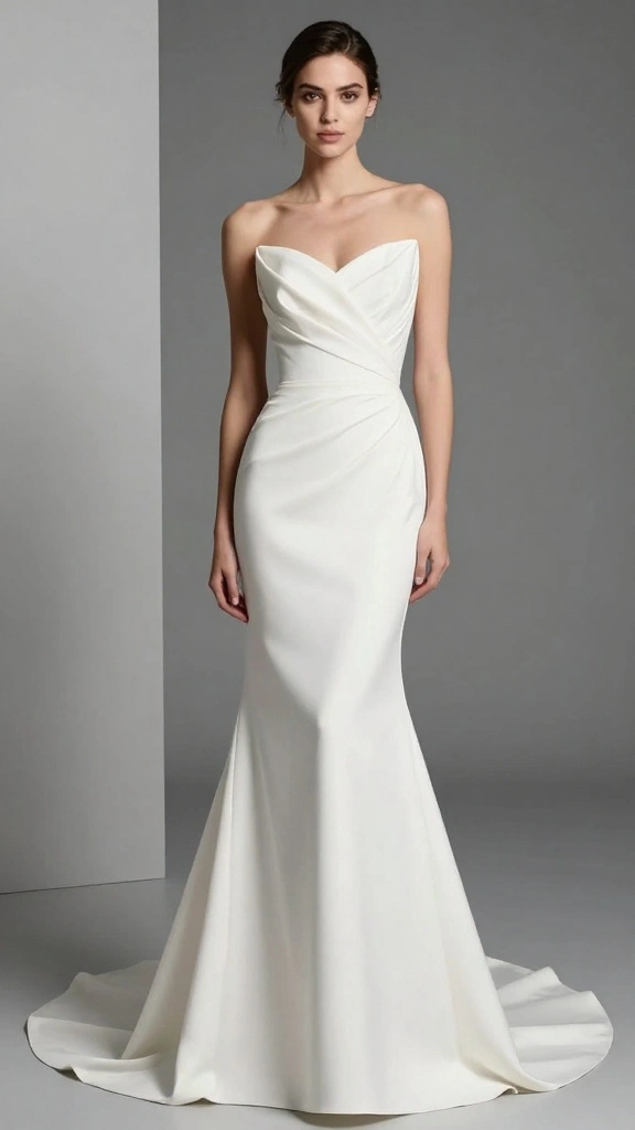 19 Wedding Dress Fabrics You Didn't Know Could Transform Your Big Day! - 15. Crepe 1