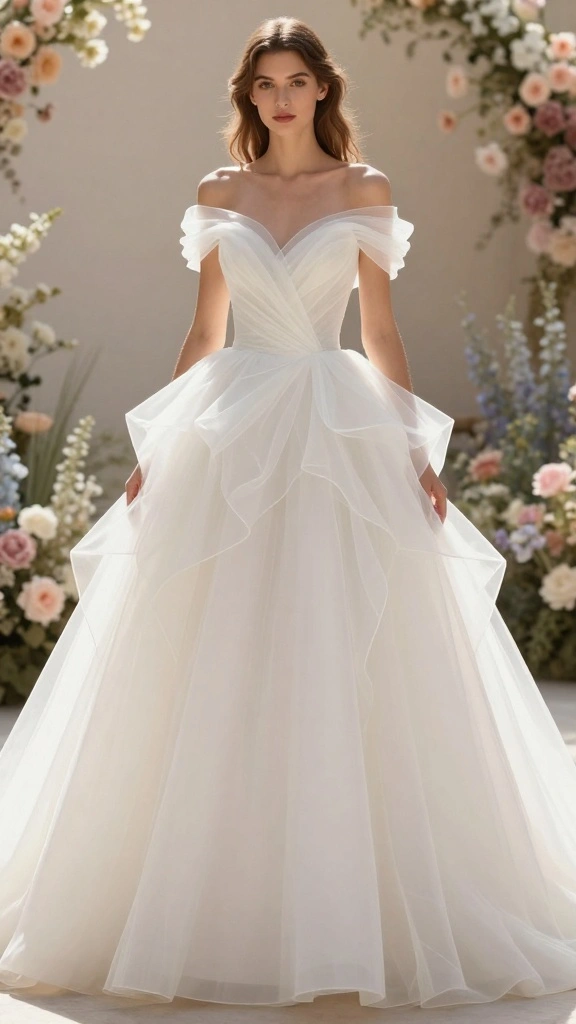 19 Wedding Dress Fabrics You Didn't Know Could Transform Your Big Day! - 6. Organza 1