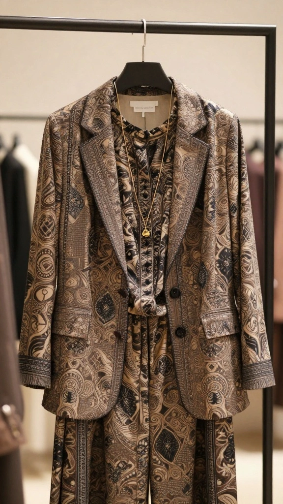 20 Chic Layering Techniques for the Office - 13. Printed Layering 1