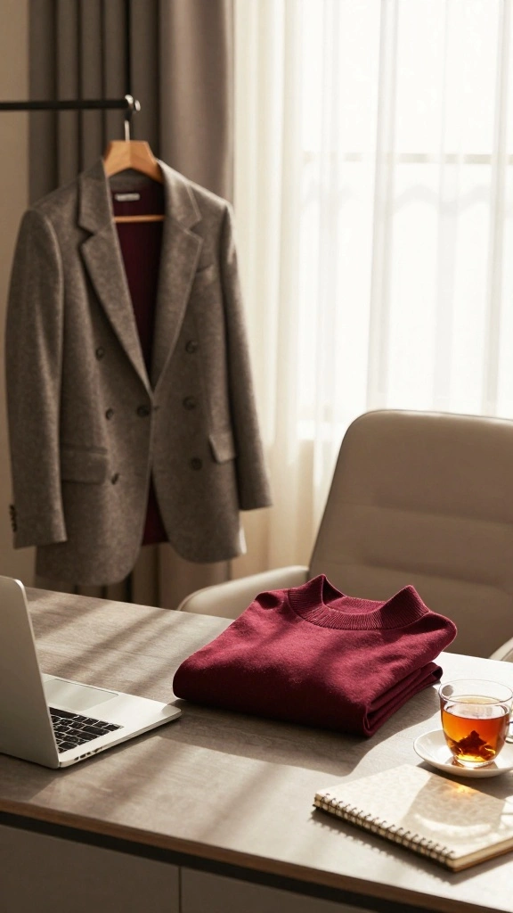 20 Chic Layering Techniques for the Office - 2. Chic Turtlenecks Underneath Blazers 1