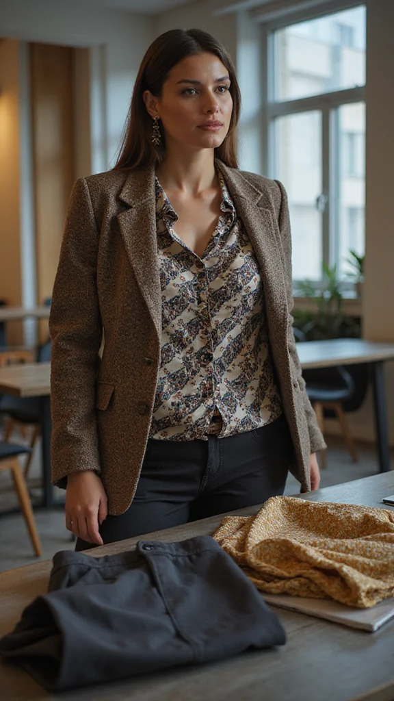 20 Chic Layering Techniques for the Office - 20. Creating Visual Interest with Layers 1