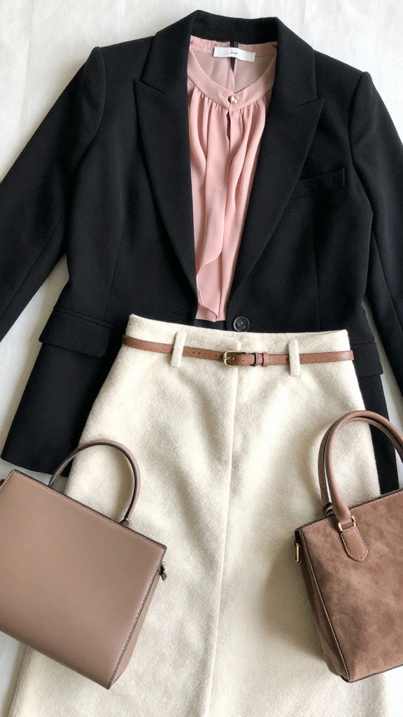 20 Chic Layering Techniques for the Office - 7. Mixing Textures 1