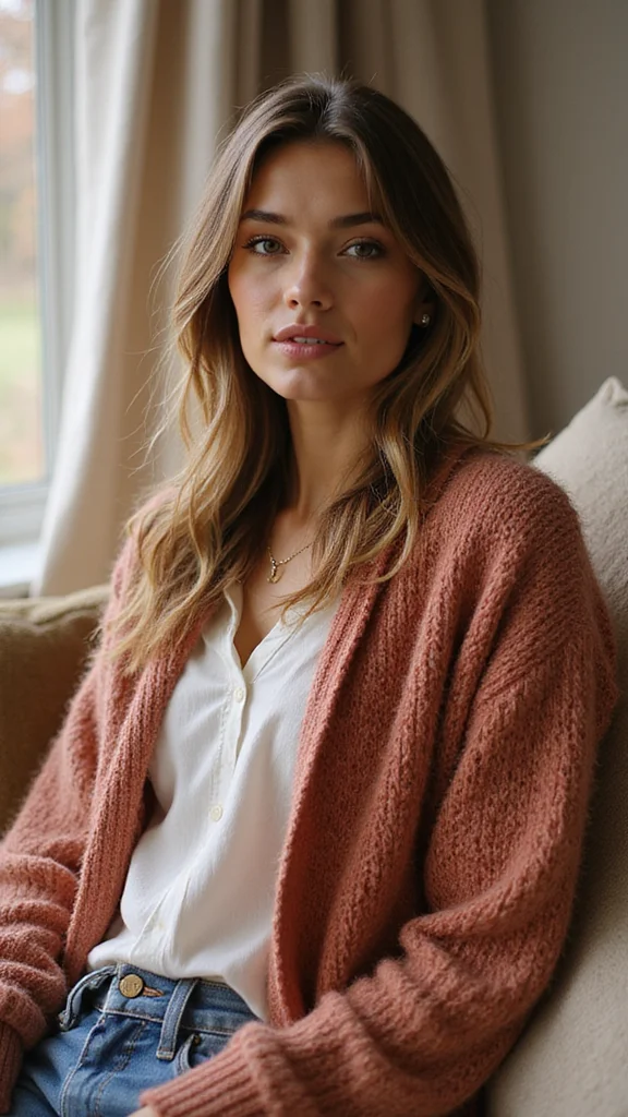 20 Eco-Friendly Flattering Silhouettes That Prove Sustainable Can Be Stylish! - 13. Comfortable Cardigans 1