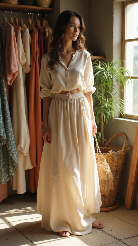 20 Eco-Friendly Flattering Silhouettes That Prove Sustainable Can Be Stylish! - 2. Flowy Maxi Skirts 1