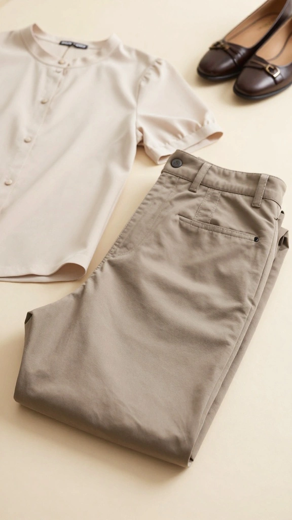 20 Eco-Friendly Flattering Silhouettes That Prove Sustainable Can Be Stylish! - 20. Classic Chinos 1