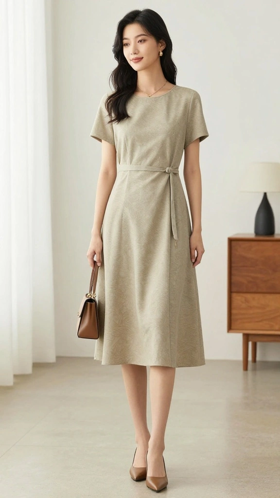 20 Eco-Friendly Flattering Silhouettes That Prove Sustainable Can Be Stylish! - 9. Sleek Midi Dresses 1
