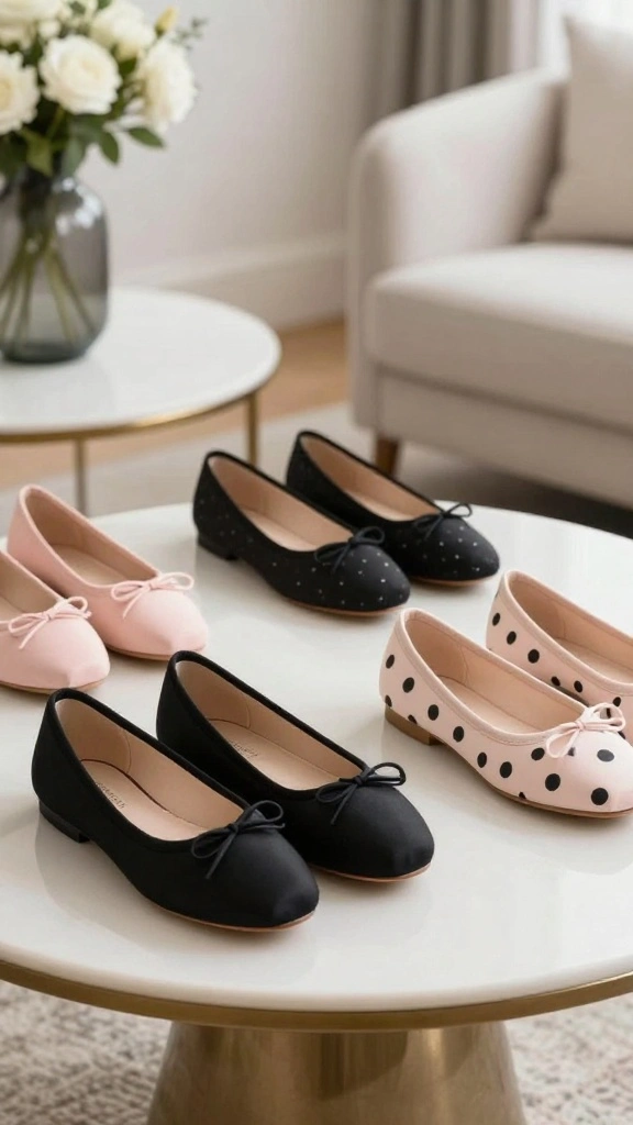 20 Footwear Trends for Stylish Seniors: Comfort Meets Chic! - 4. Classic Ballet Flats: Effortlessly Chic 1