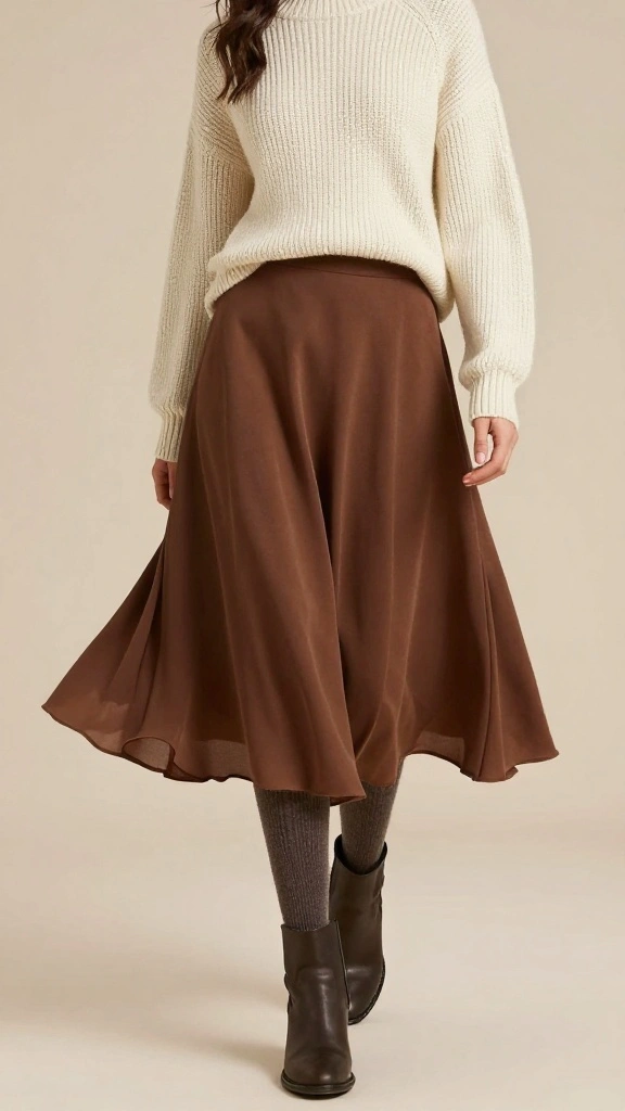 20 Genius Layering Techniques for Cold Weather That Will Make You Look Fabulous (Tip #12 Will Surprise You!) - 14. Use a Midi Skirt 1