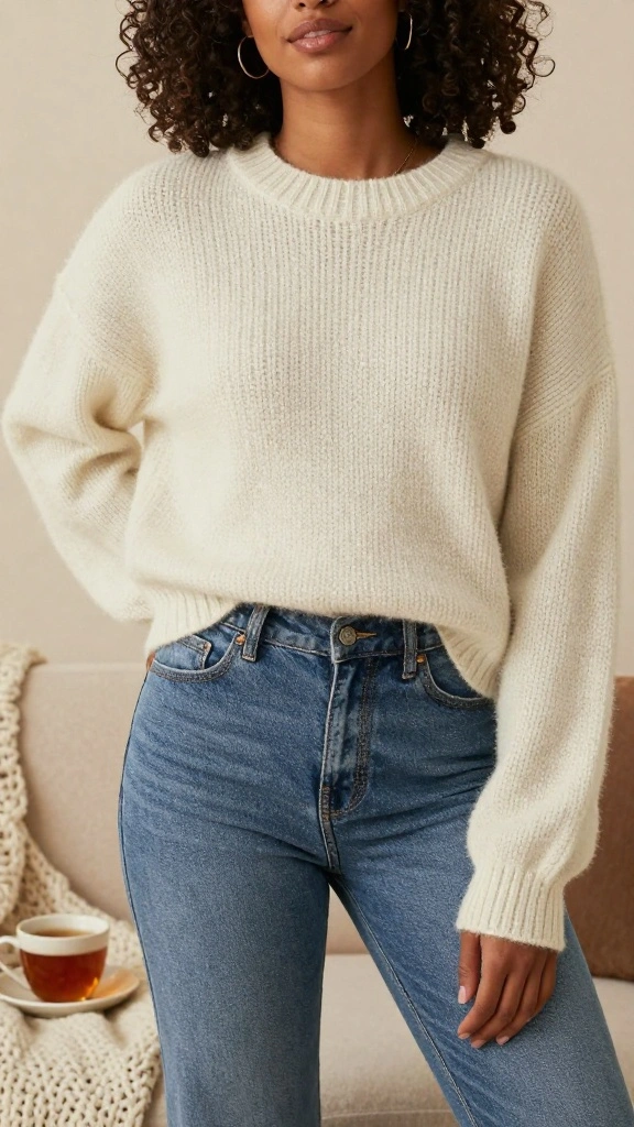20 Genius Layering Techniques for Cold Weather That Will Make You Look Fabulous (Tip #12 Will Surprise You!) - 5. Try a Chunky Knit Sweater 1
