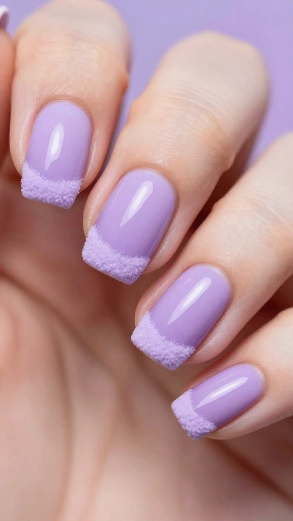 20 Ombre Nail Designs You Can Create at Home (Even If You're a Beginner!) - 19. Ombre with Fuzzy Texture 1