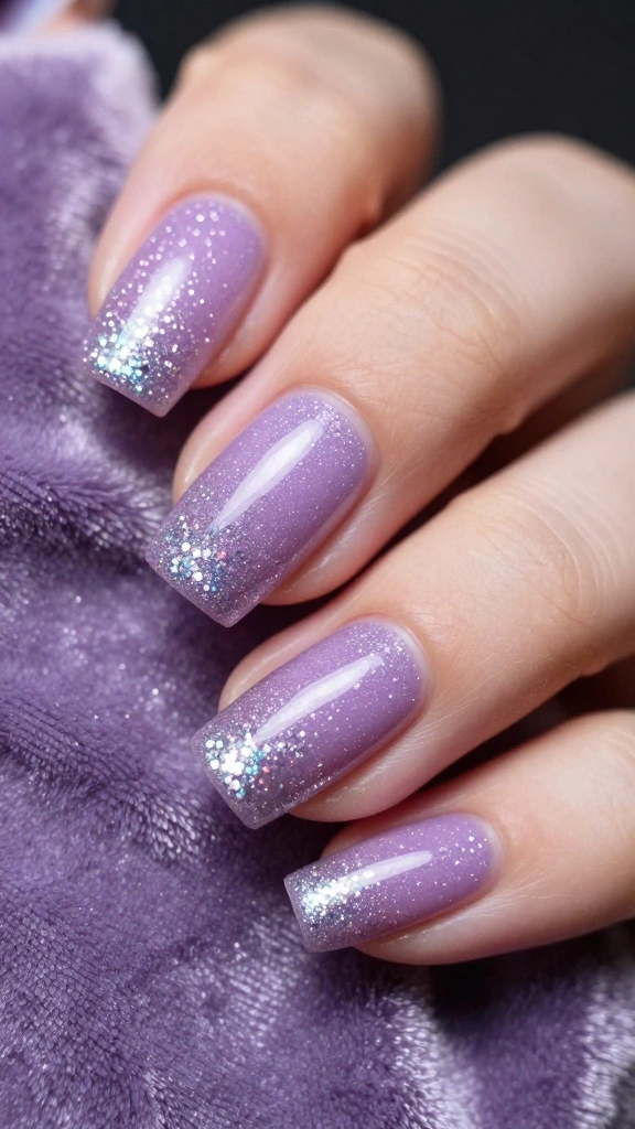 20 Ombre Nail Designs You Can Create at Home (Even If You're a Beginner!) - 4. Glitter Ombre 1