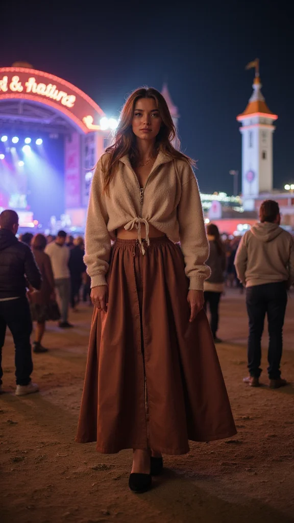 20 Outdoor Layering Ideas That Will Keep You Cozy and Chic - 10. Cozy Hoodie with a Skirt 1