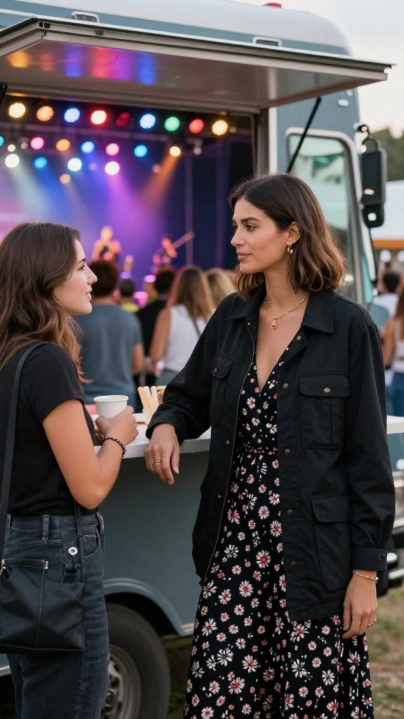 20 Outdoor Layering Ideas That Will Keep You Cozy and Chic - 3. Long Sleeve Dress with a Utility Jacket 1