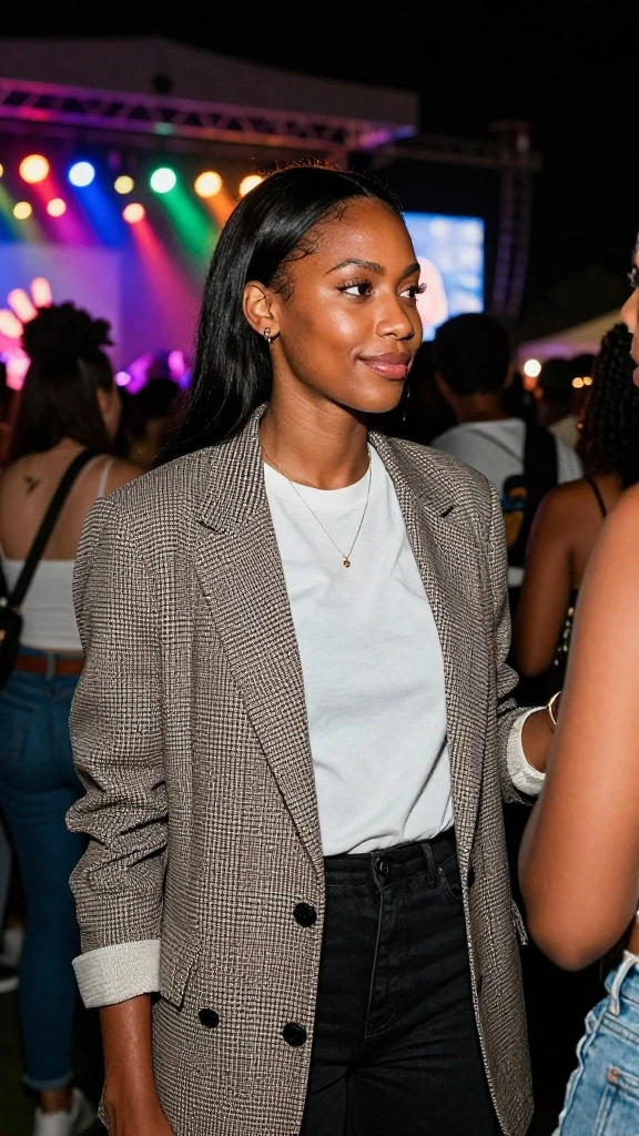 20 Outdoor Layering Ideas That Will Keep You Cozy and Chic - 7. Chic Blazer Over a Casual Tee 1