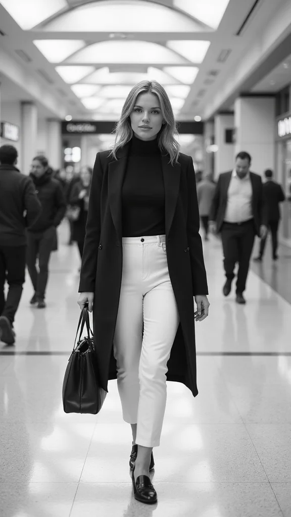 20 Stylish Travel Outfits That Will Make You the Envy of Every Passenger! - 4. Classic Black and White 1
