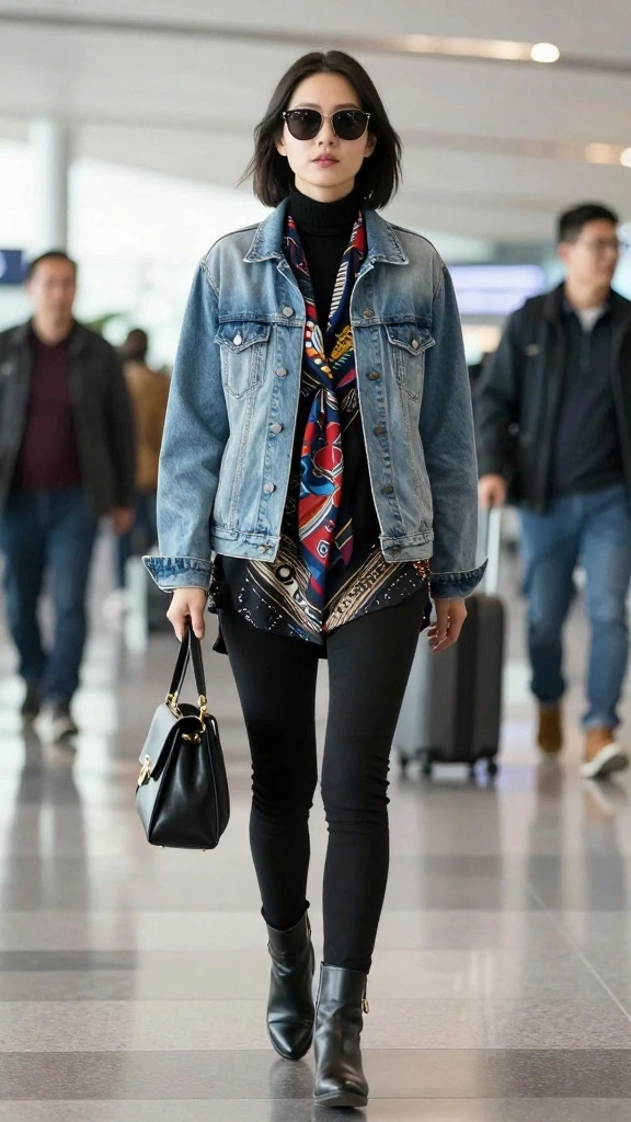 20 Stylish Travel Outfits That Will Make You the Envy of Every Passenger! - 6. Trendy Layering Techniques 1