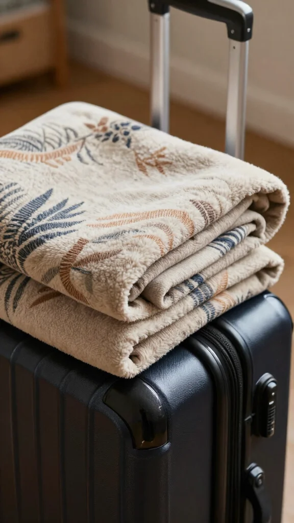 20 Stylish Travel Tips That Prove Comfort Can Be Chic (You’ll Love #3!) - 18. Don’t Forget a Lightweight Blanket 1