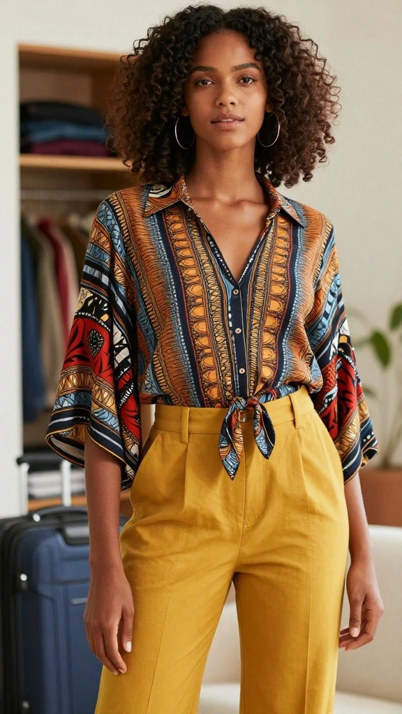 20 Travel Outfit Planning Secrets You Didn't Know You Needed! - 13. Mix Patterns with Caution 1