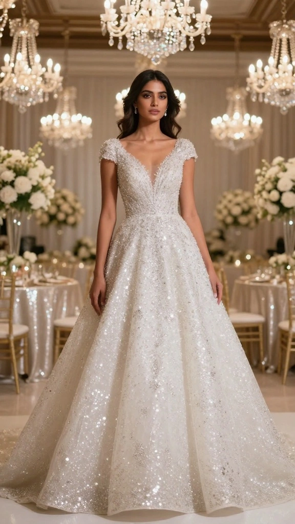 2026 Indian Wedding Themes You Must See (Prepare to Be Inspired!) - 19. Sparkle and Shine 1