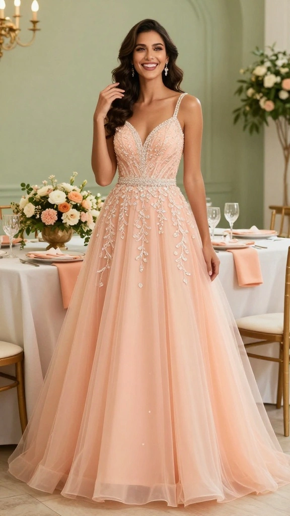 2026 Indian Wedding Themes You Must See (Prepare to Be Inspired!) - 30. 2026 Color Trend: Peach 1