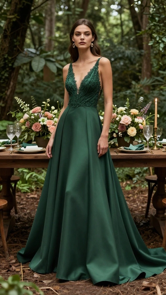 2026 Indian Wedding Themes You Must See (Prepare to Be Inspired!) - 32. 2026 Color Trend: Forest Green 1
