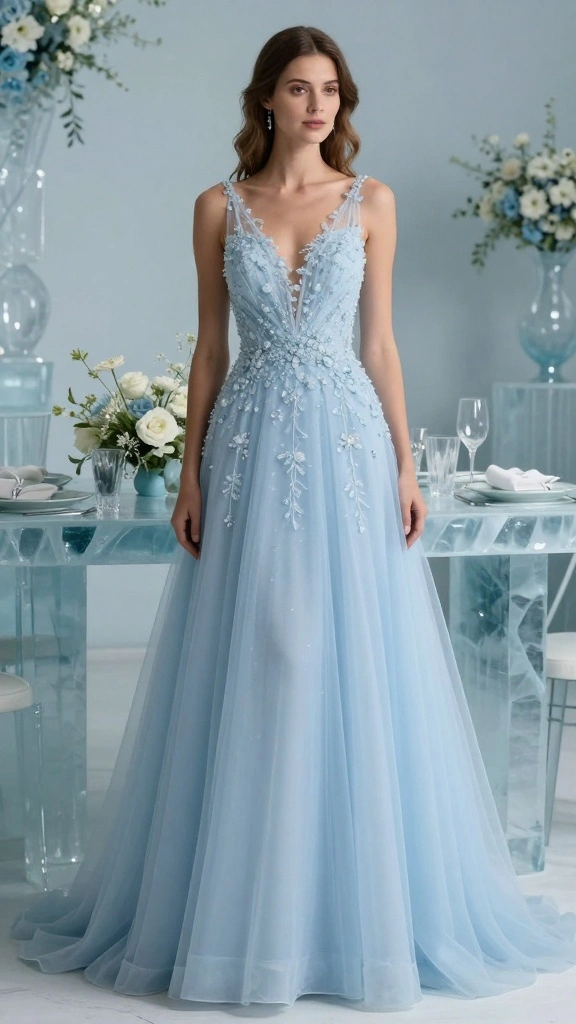 2026 Indian Wedding Themes You Must See (Prepare to Be Inspired!) - 37. 2026 Color Trend: Ice Blue 1