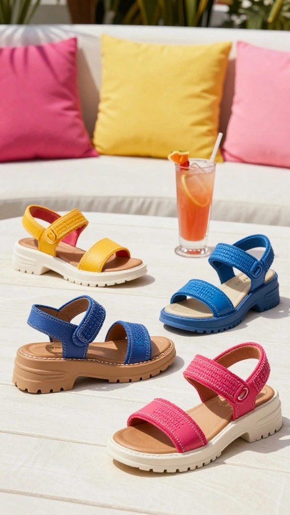21 Comfortable Summer Sandals for Curvy Figures That Go with Every Casual Outfit! - 21. Fashion-Forward Chunky Sandals 1