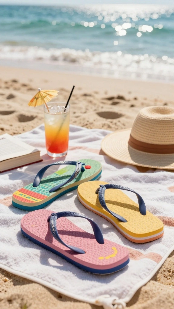 21 Comfortable Summer Sandals for Curvy Figures That Go with Every Casual Outfit! - 6. Laid-back Flip-Flops 1